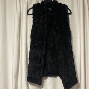 100% genuine rabbit fur vest